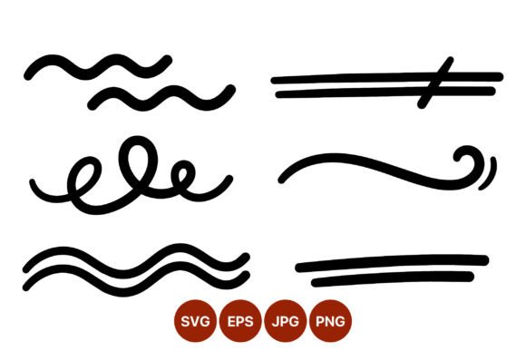 Download Decorative Black Line Swirls Vector - Vector Collection