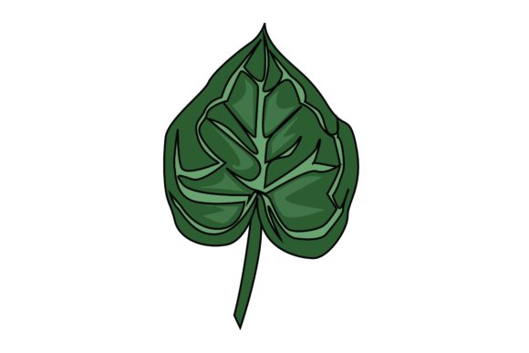 Download Green Leaf Sticker Vector Illustration - Vector Collection