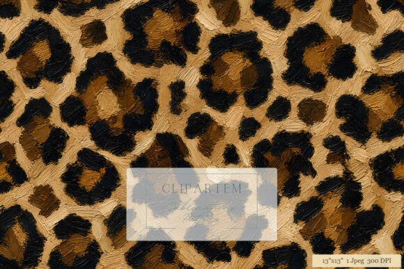 Download Oil Paint Leopard Print Pattern Design - Oil Collection