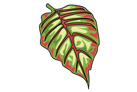 Download Pretty Green Leaf Sticker Vector - Vector Collection