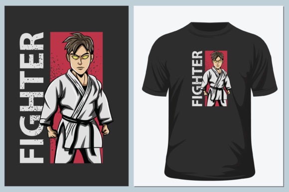 Download Fighter. Vector Graphic, Typographic - Vector Collection
