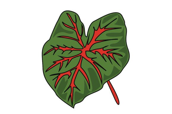 Download Big Leaf Sticker Vector Illustration - Vector Collection