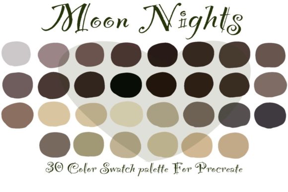 Download Color Palette Procreate Moon Nights - Procreate moon Collection