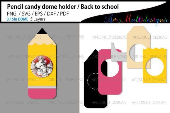 Download Pencil Candy Dome Holder - Premium Bundle