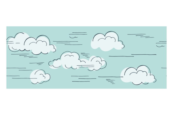 Download Sky Wind Background with Fluffy Hand Dra - Background Collection